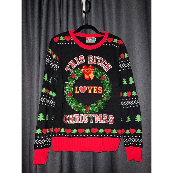 Ugly Christmas Sweater Xmas Size Small Spencer’s - Picture 1 of 3